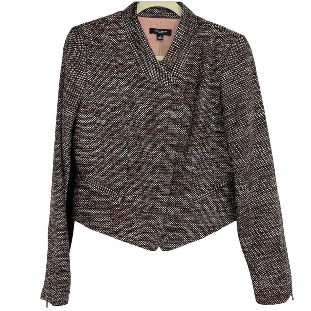 ANN TAYLOR CAREER CHIC MULTICOLOR BLAZER SIZE 8